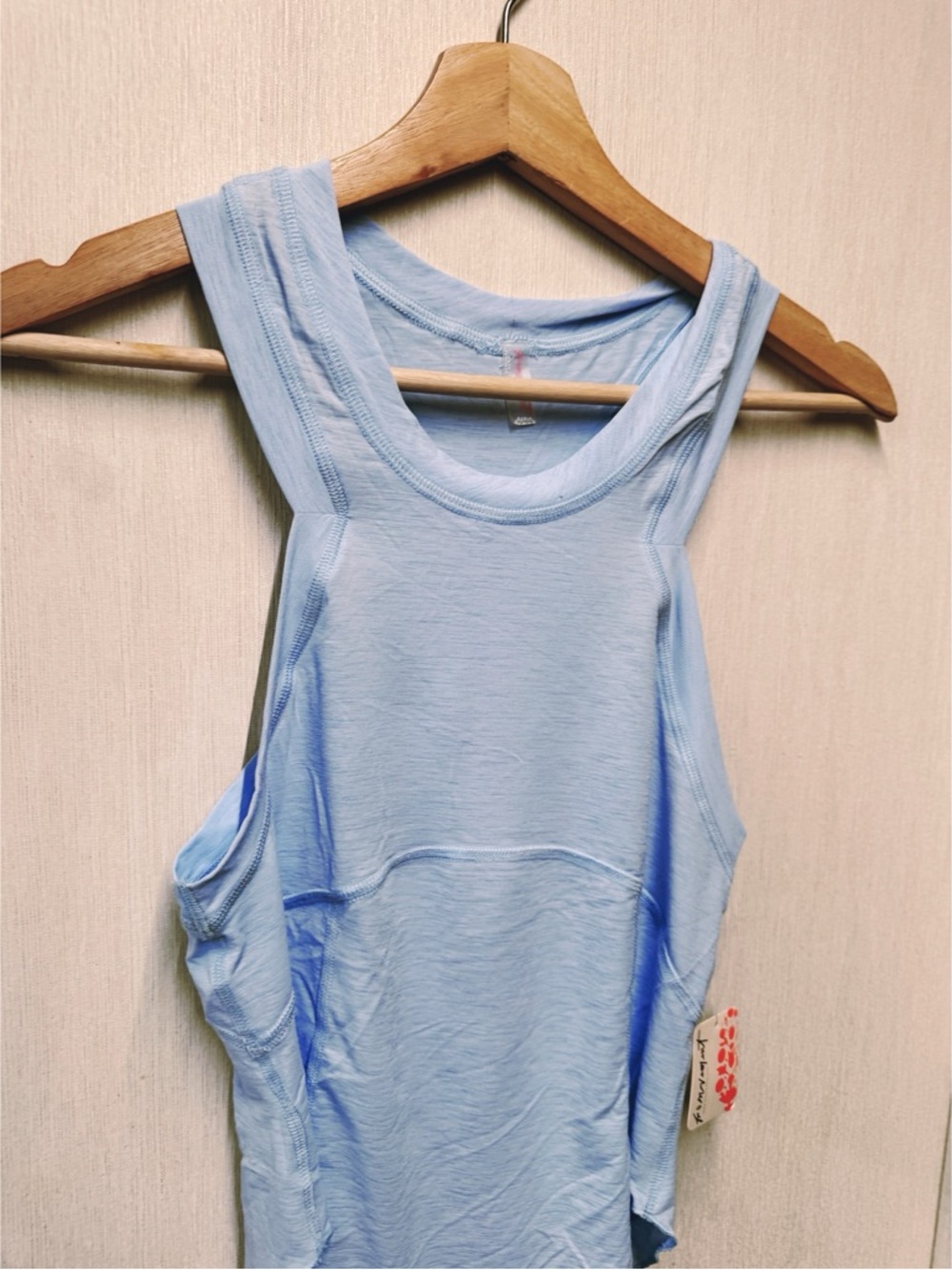 Free People Movement Silver Lining Tempo Tank in Oxford Blue, Size Small - Picture 4 of 9